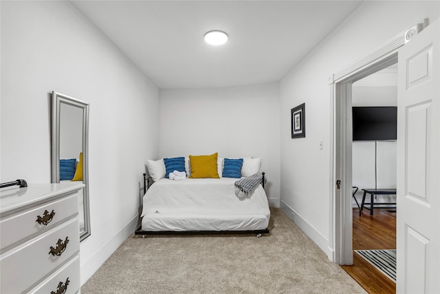 bedroom with baseboards