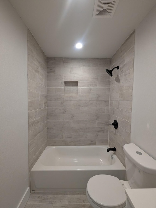 804 Ward St, Rosenberg, TX 77471 - full bathroom featuring tub / shower combination, recessed lighting, and vanity