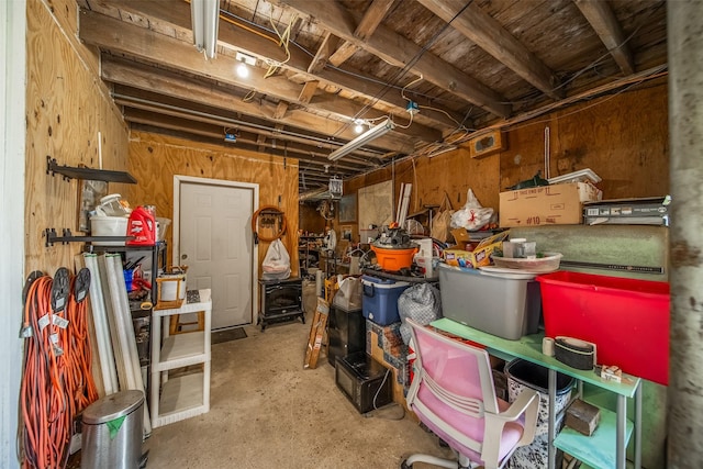 view of storage room