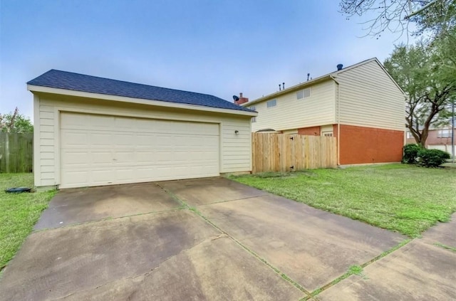exterior space with fence