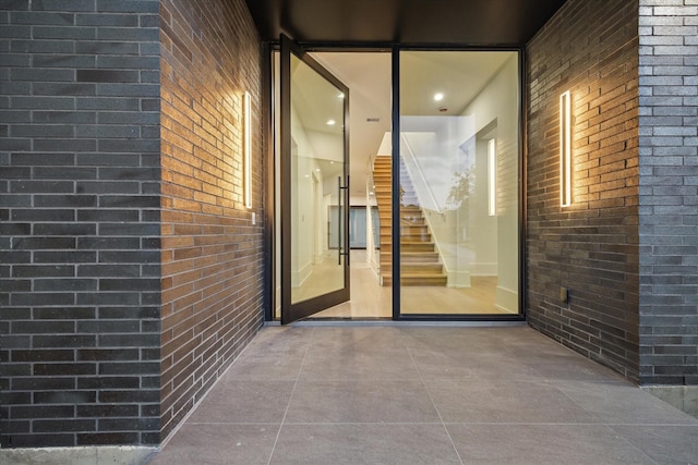 1550 Gardenia Dr, Houston, TX 77018 - view of exterior entry featuring brick siding