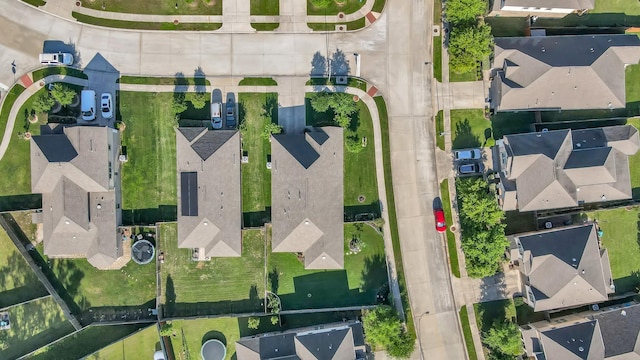 drone / aerial view with a residential view