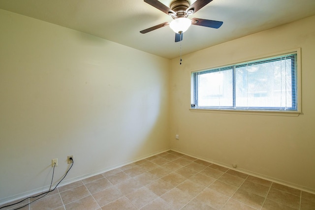 3306 Sycamore Springs Dr, Houston, TX 77339 - empty room featuring a ceiling fan and baseboards