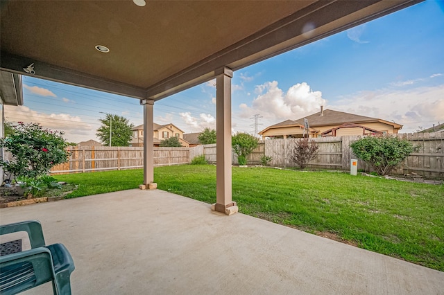 view of patio / terrace featuring a fenced backyard