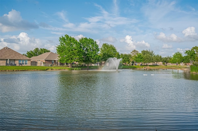 view of water feature