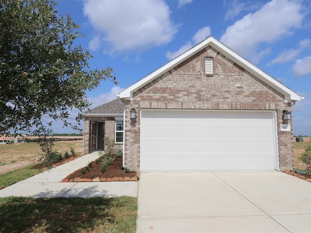 8107 Kay Harbor Dr, Cypress, TX 77433 - ranch-style house featuring brick siding, concrete driveway, and a garage