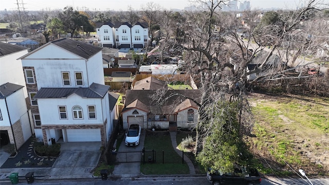 birds eye view of property featuring a residential view