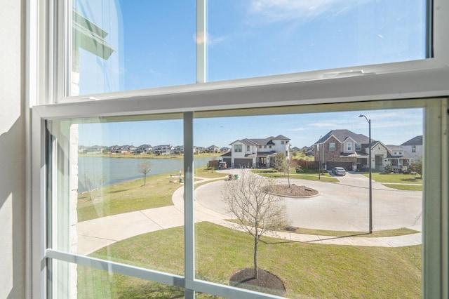 453 Stratus View Ct, Katy, TX 77493 - entryway with a water view and a residential view
