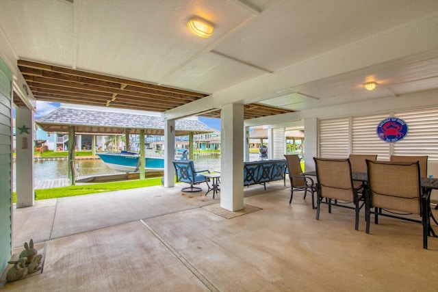 1303 Blue Heron St, Bayou Vista, TX 77563 - view of patio with outdoor dining space