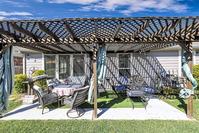 11022 Jacob Crossing Dr, Richmond, TX 77406 - view of patio / terrace featuring a pergola