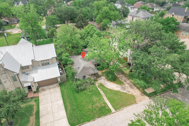 birds eye view of property featuring a residential view