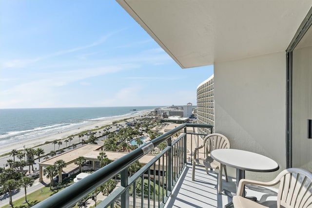 5220 Seawall Blvd Unit 1036B, Galveston, TX 77551 - balcony with view of water and beach