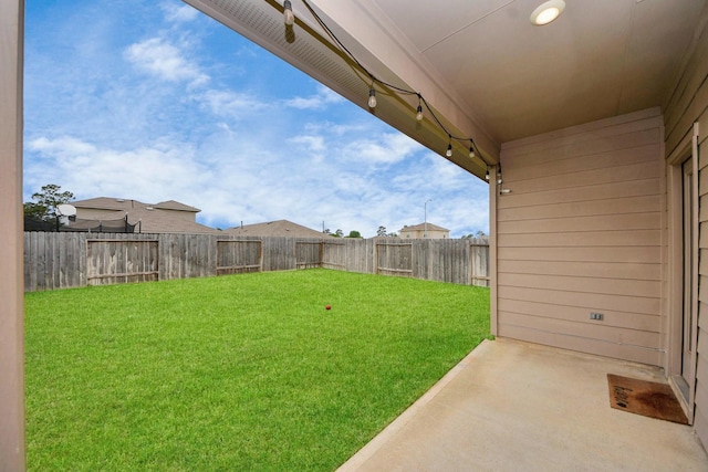 22619 Goose Pasture Ln, Spring, TX 77373 - fenced backyard featuring a patio area
