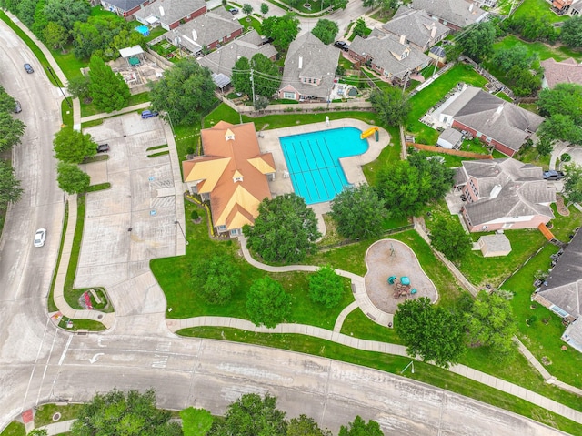9322 Colt Canyon Ln, Houston, TX 77089 - aerial view of property and surrounding area featuring a pool area and nearby suburban area