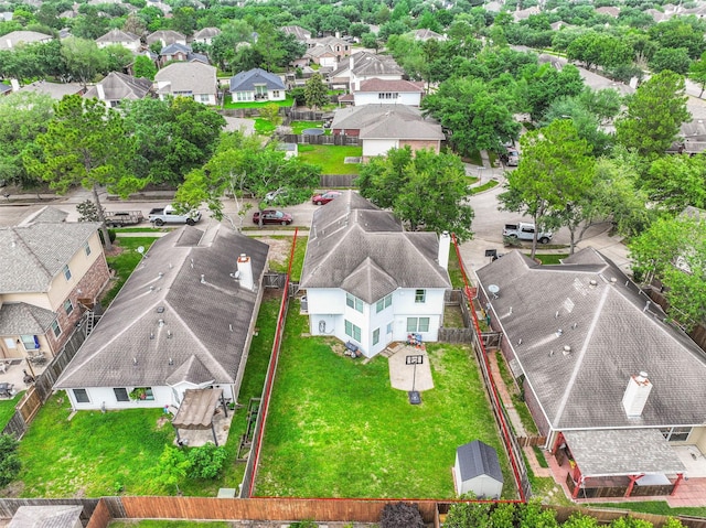 9322 Colt Canyon Ln, Houston, TX 77089 - aerial view of residential area featuring property parcel outlined