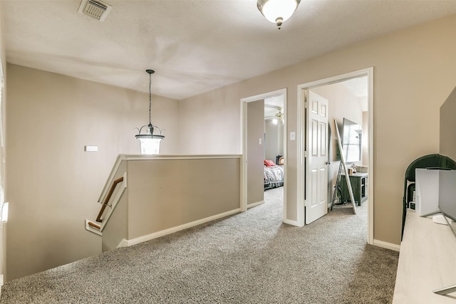 9322 Colt Canyon Ln, Houston, TX 77089 - hall featuring an upstairs landing and carpet flooring