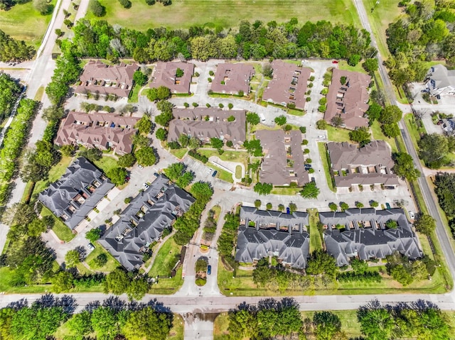 bird's eye view with a residential view