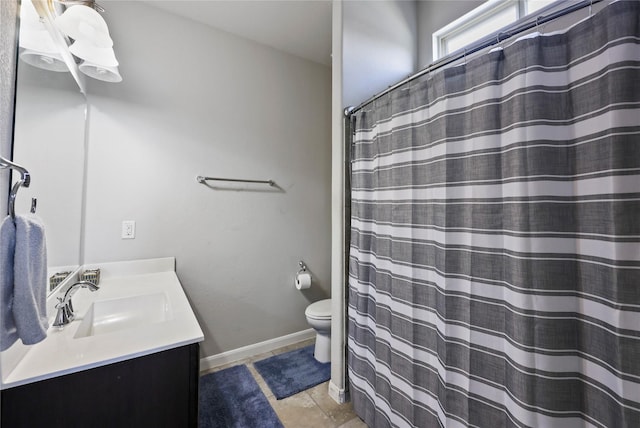 10418 Texas Sage Way, Cypress, TX 77433 - bathroom featuring vanity, tile patterned flooring, and a shower with shower curtain