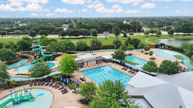 10418 Texas Sage Way, Cypress, TX 77433 - drone / aerial view of a pool area