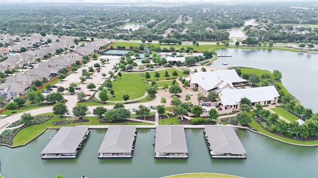 10418 Texas Sage Way, Cypress, TX 77433 - aerial view of residential area with a nearby body of water