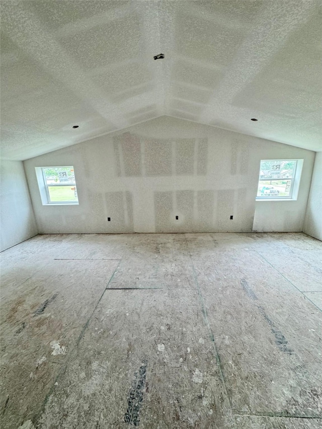 119 N 8th St, Beasley, TX 77417 - additional living space with a textured ceiling and lofted ceiling