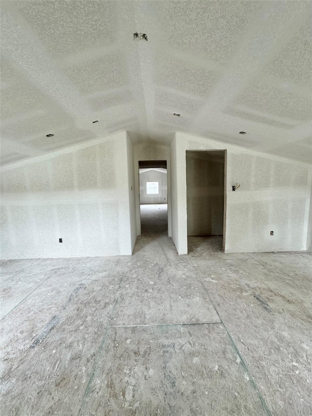 119 N 8th St, Beasley, TX 77417 - interior space with a textured ceiling and lofted ceiling