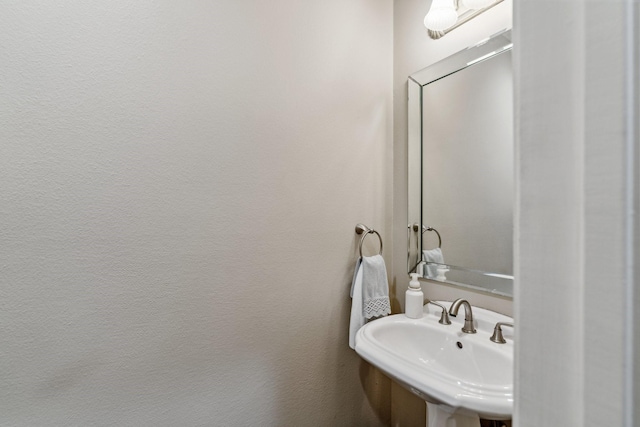 bathroom with a sink