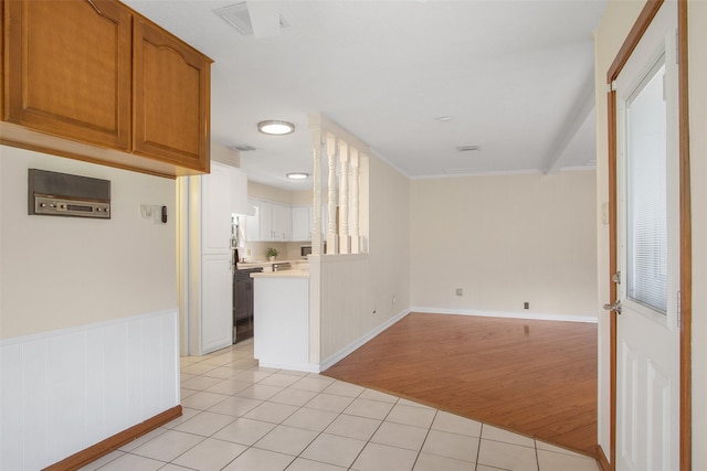 711 Rosewood Dr, Shenandoah, TX 77381 - empty room featuring light tile patterned floors and crown molding