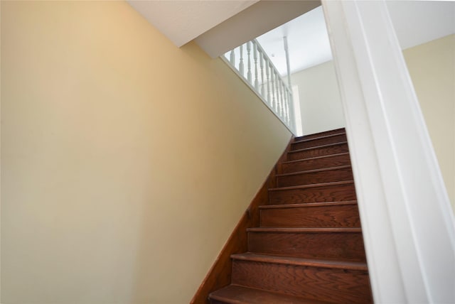 view of stairway