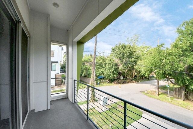 view of balcony