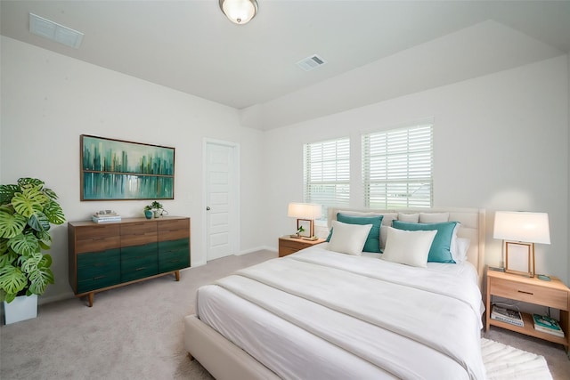 14238 Elkwood Pine Dr, Houston, TX 77032 - bedroom with baseboards, light carpet, and visible vents