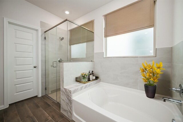 14515 Aston Pine Dr, Houston, TX 77032 - full bathroom with a stall shower and a bath