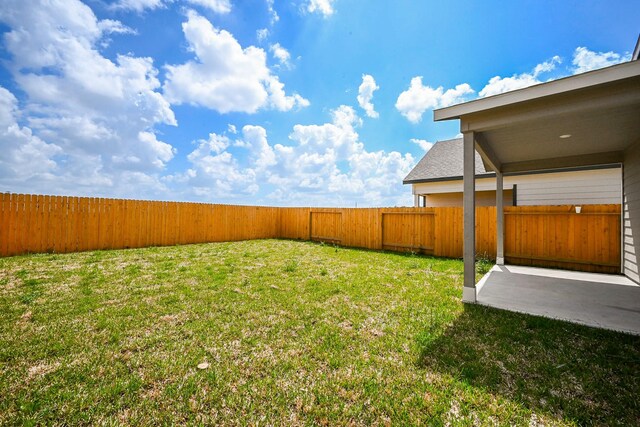 14515 Aston Pine Dr, Houston, TX 77032 - view of yard with a fenced backyard and a patio area