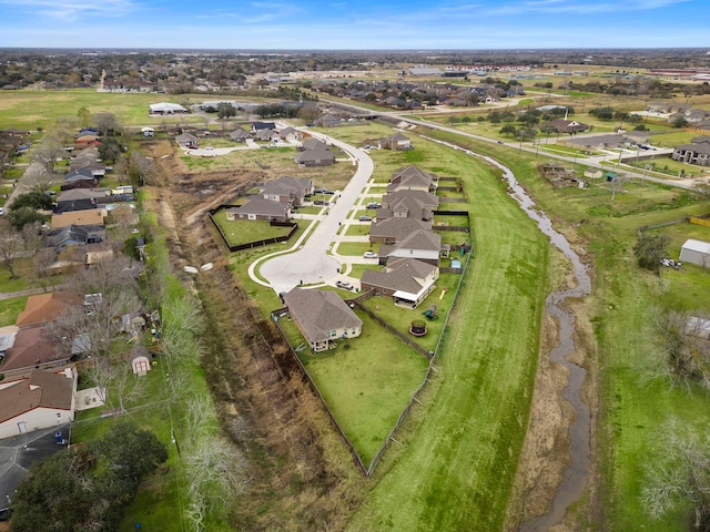 bird's eye view featuring a residential view
