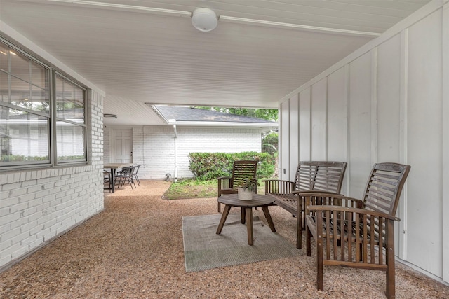view of patio / terrace with outdoor dining area