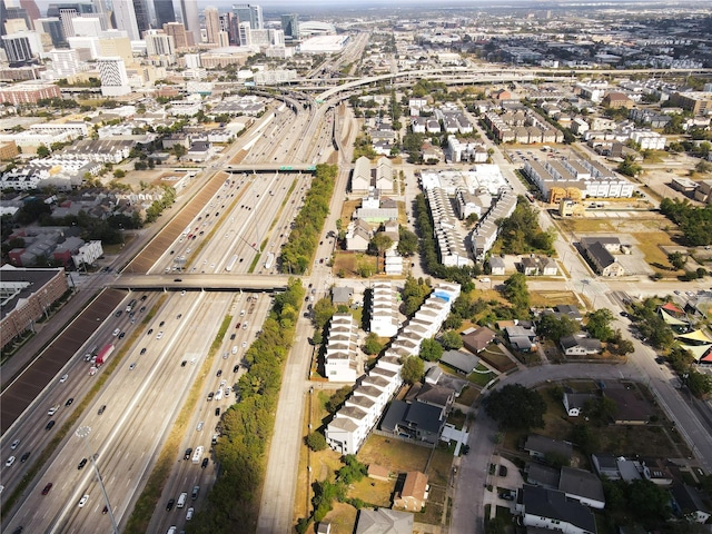 bird's eye view featuring a city view