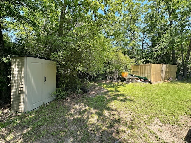 5325 County Road 2691, Buffalo, TX 75831 - view of yard with an outdoor structure and a storage shed