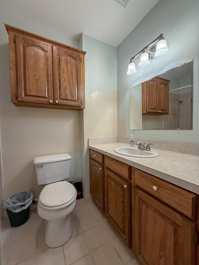 5325 County Road 2691, Buffalo, TX 75831 - bathroom with tile patterned flooring, toilet, and vanity