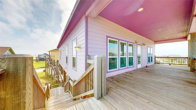 975 S Stingaree, Crystal Beach, TX 77650 - view of wooden deck
