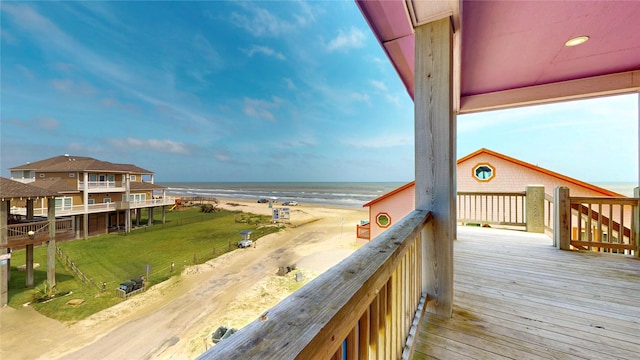 975 S Stingaree, Crystal Beach, TX 77650 - water view with nearby beach