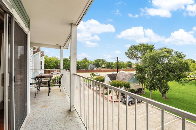 view of balcony