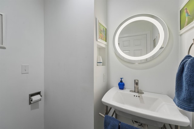 bathroom with a sink