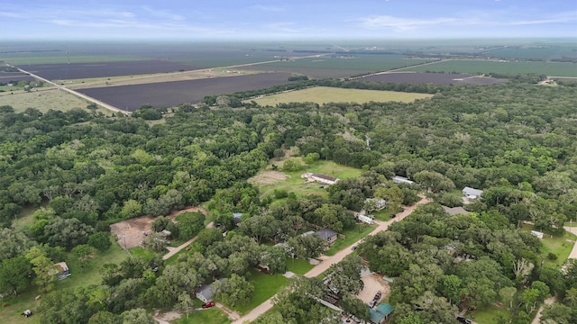 bird's eye view with a rural view