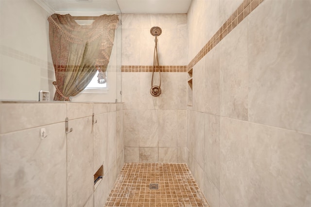 5611 Westerham Pl, Houston, TX 77069 - full bathroom with a tile shower