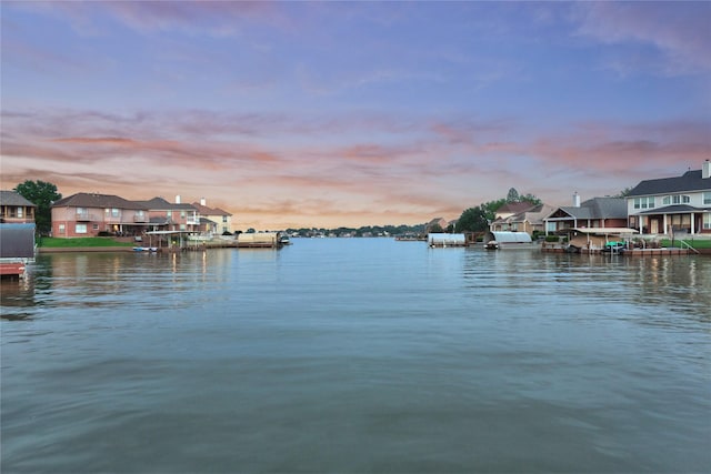 water view with a residential view