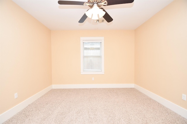 1406 Foxwood Rd, Houston, TX 77008 - carpeted empty room with baseboards and ceiling fan