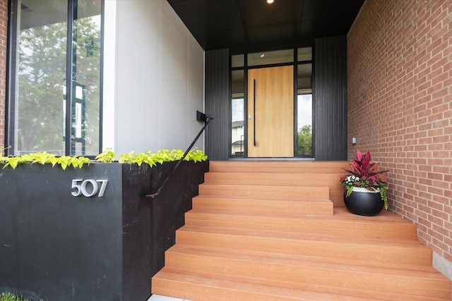 view of stairs