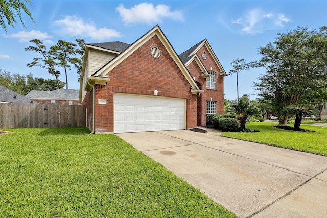 11030 Sprucedale Ct, Houston, TX 77070 - view of front of home featuring brick siding, concrete driveway, and a garage