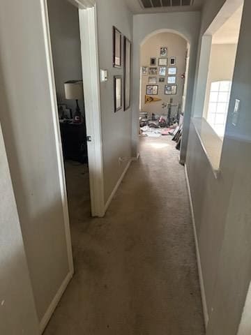 15827 Maple Shores Dr, Houston, TX 77044 - hall with baseboards and carpet