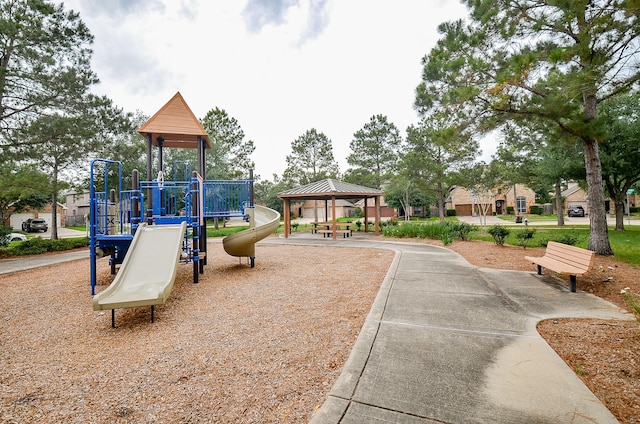community playground with a gazebo